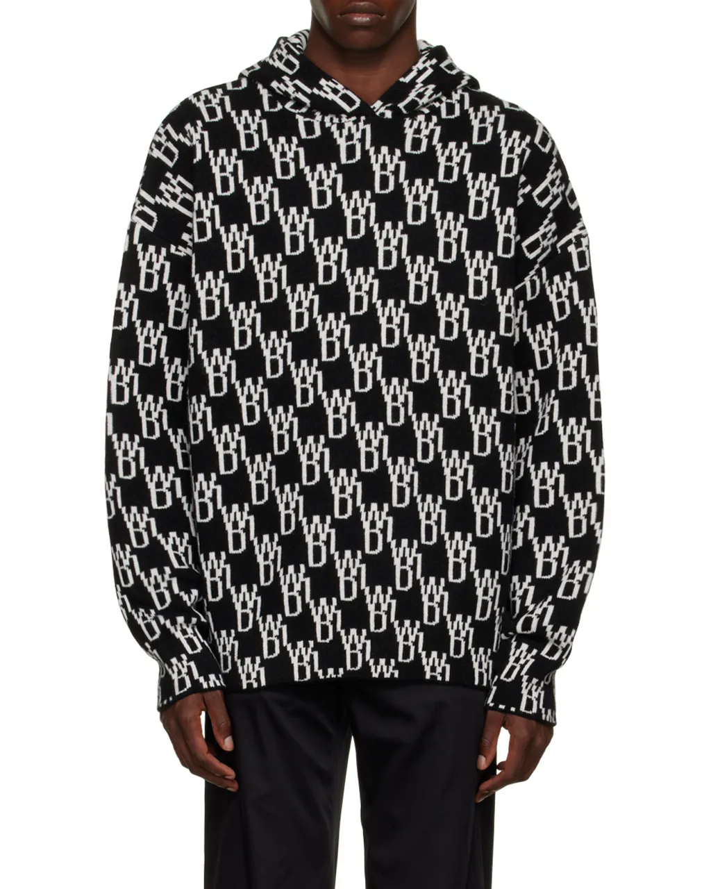 Monogram Knitted Hoodie