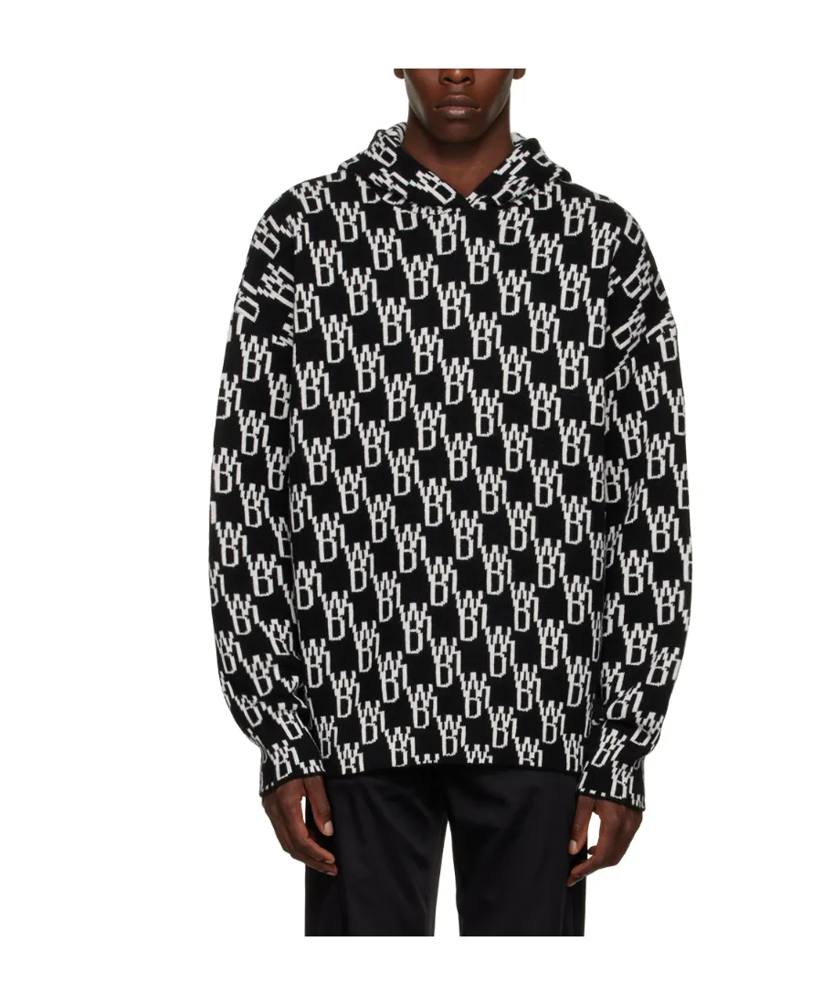 Monogram Knitted Hoodie