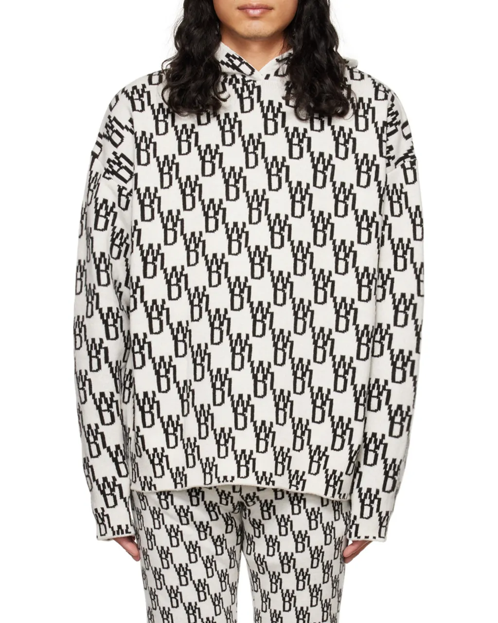 Monogram Knitted Hoodie