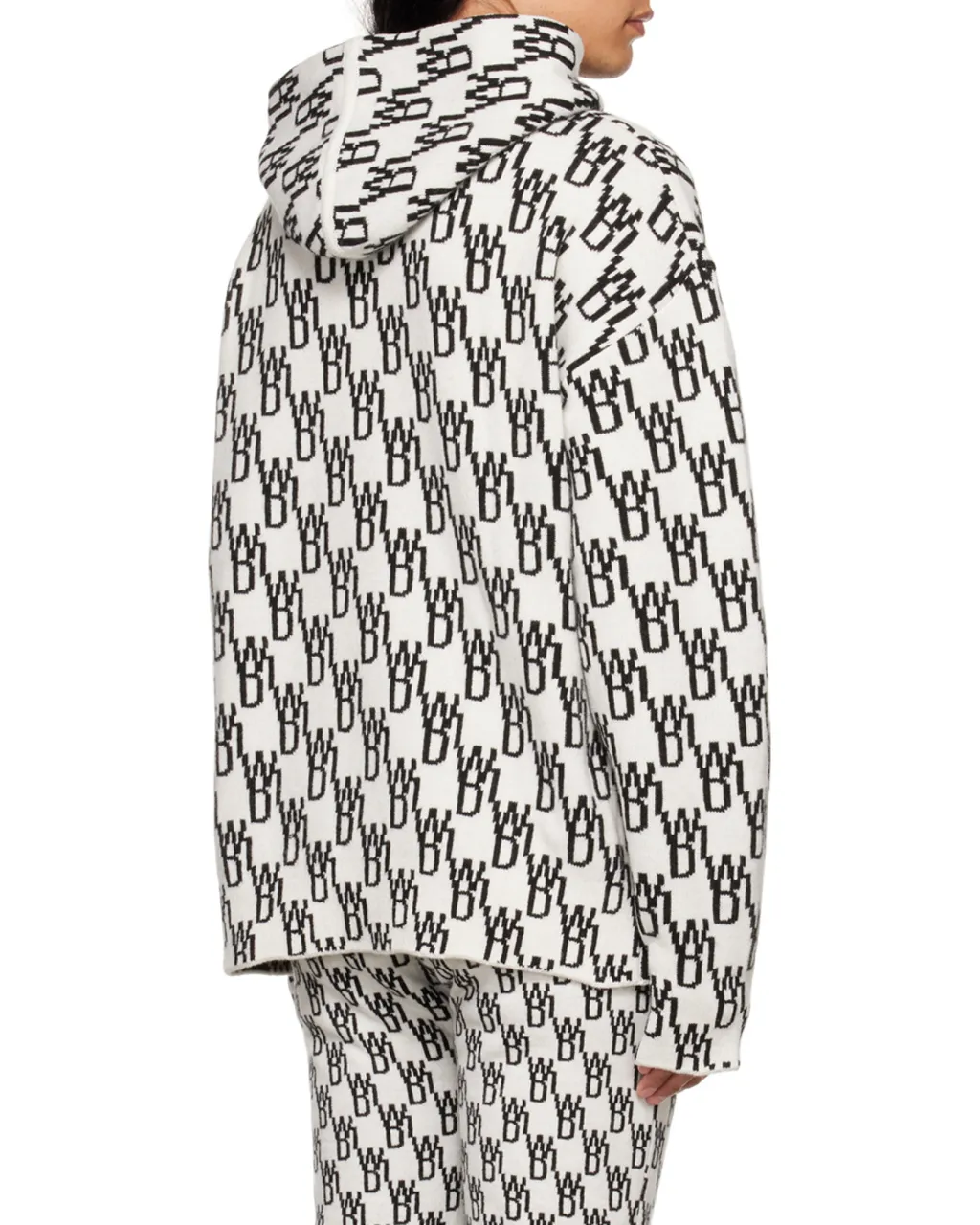 Monogram Knitted Hoodie