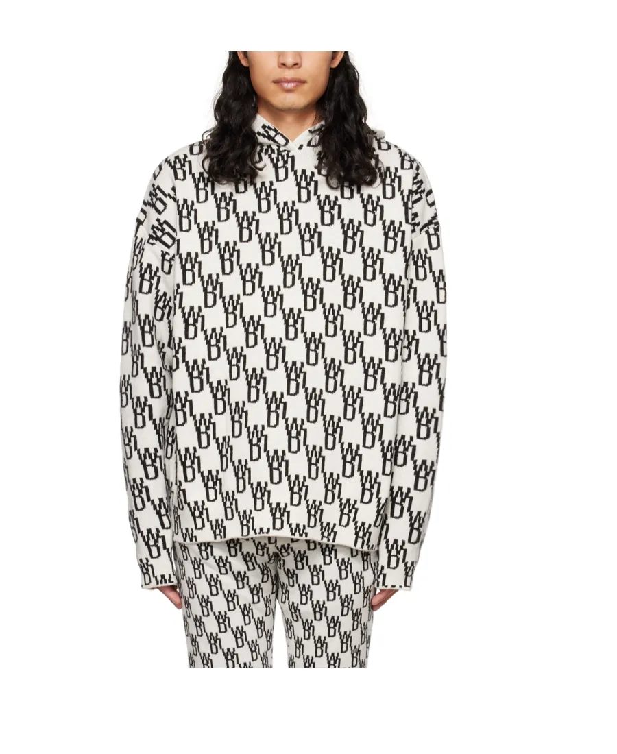 Monogram Knitted Hoodie