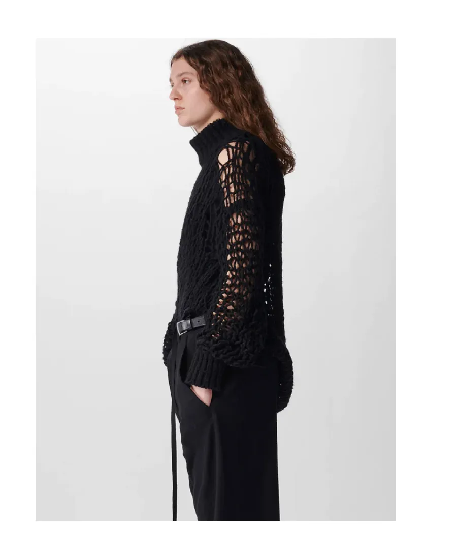 Ann Demeulemeester Cut-Out Knitted Jumper