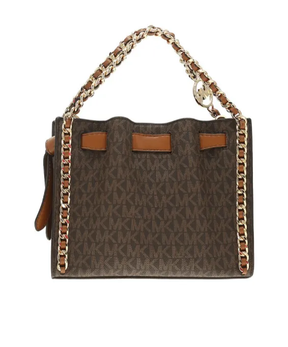 Mina Small Logo Chain Satchel Bag
