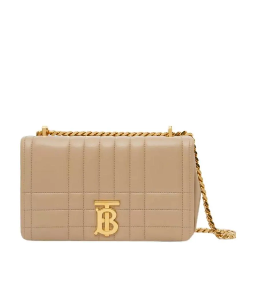 Burberry Lola Logo Plaque Quilted Shoulder Bag