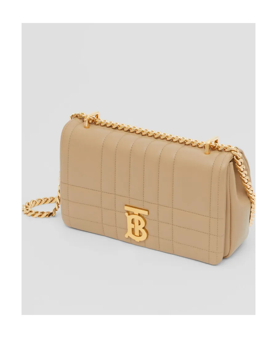 Burberry Lola Logo Plaque Quilted Shoulder Bag