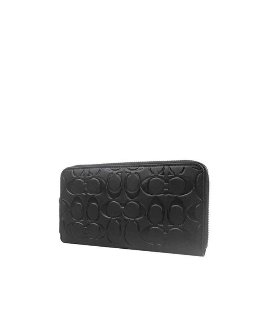 Embossed Zipper Purse