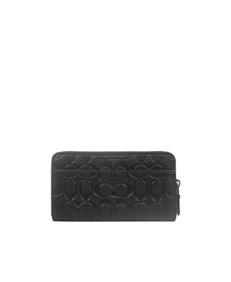 Embossed Zipper Purse