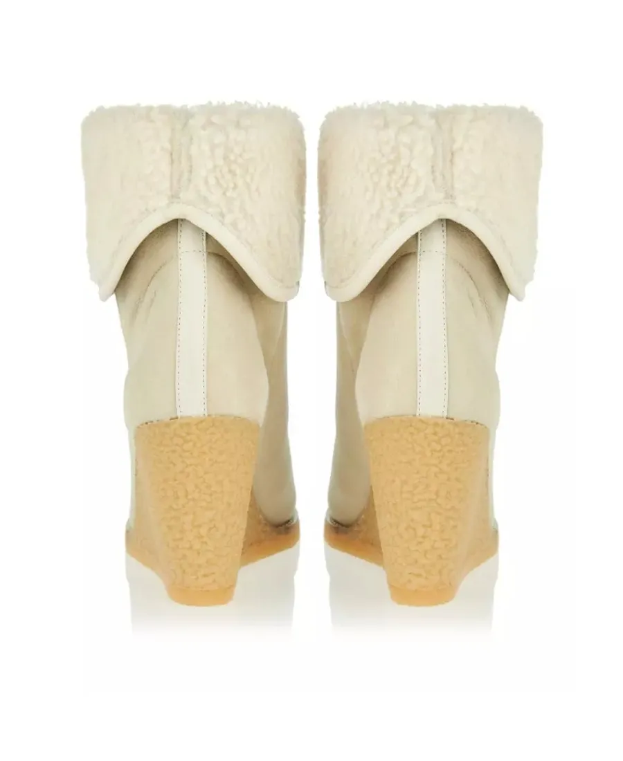 Logo Wedges Ankle Boots