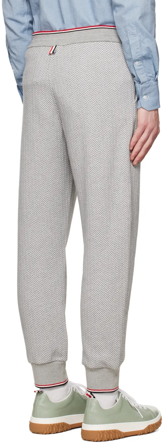Thom Browne Logo Patch Drawstring Track Pants