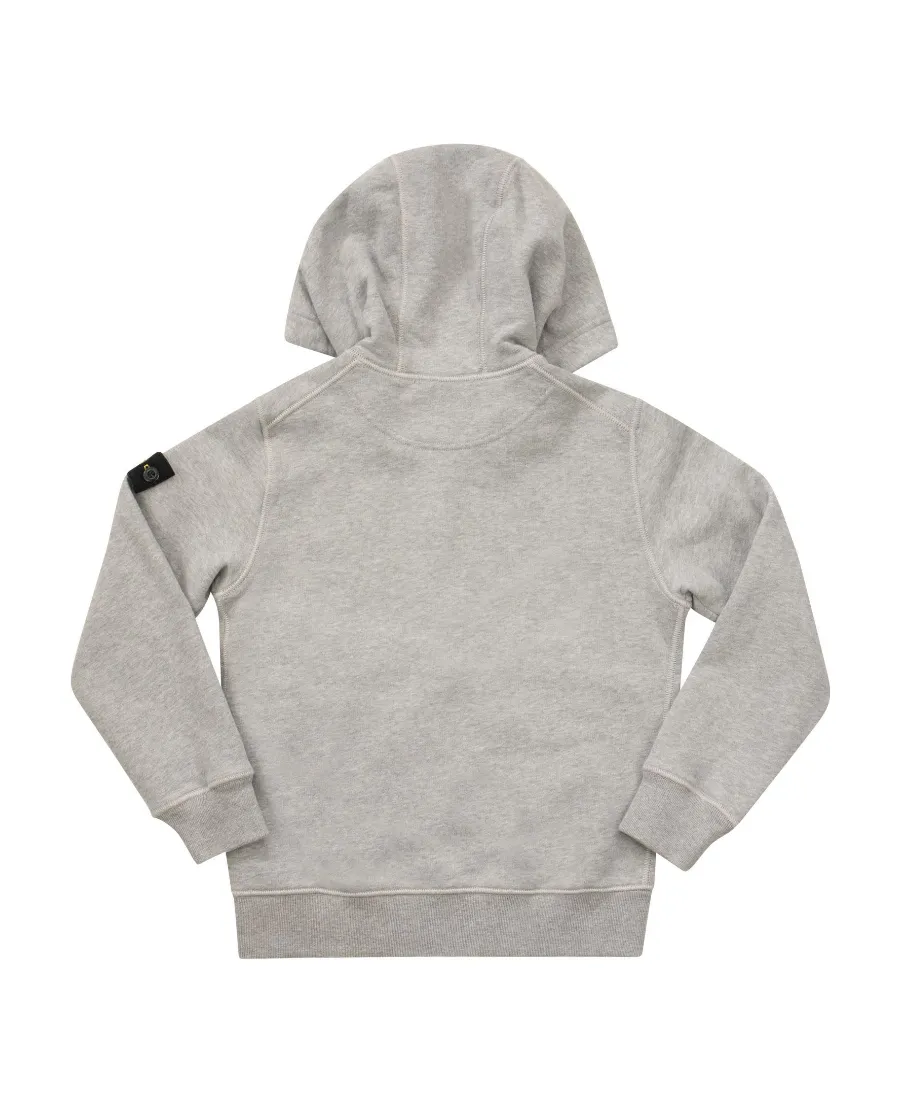 Stone Island Junior Logo Patch Zipped Hoodie