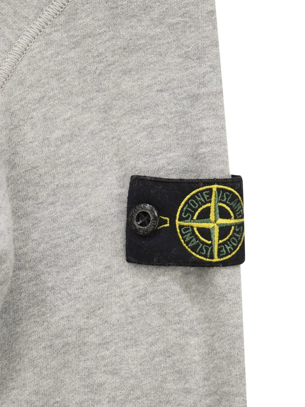 Stone Island Junior Logo Patch Zipped Hoodie
