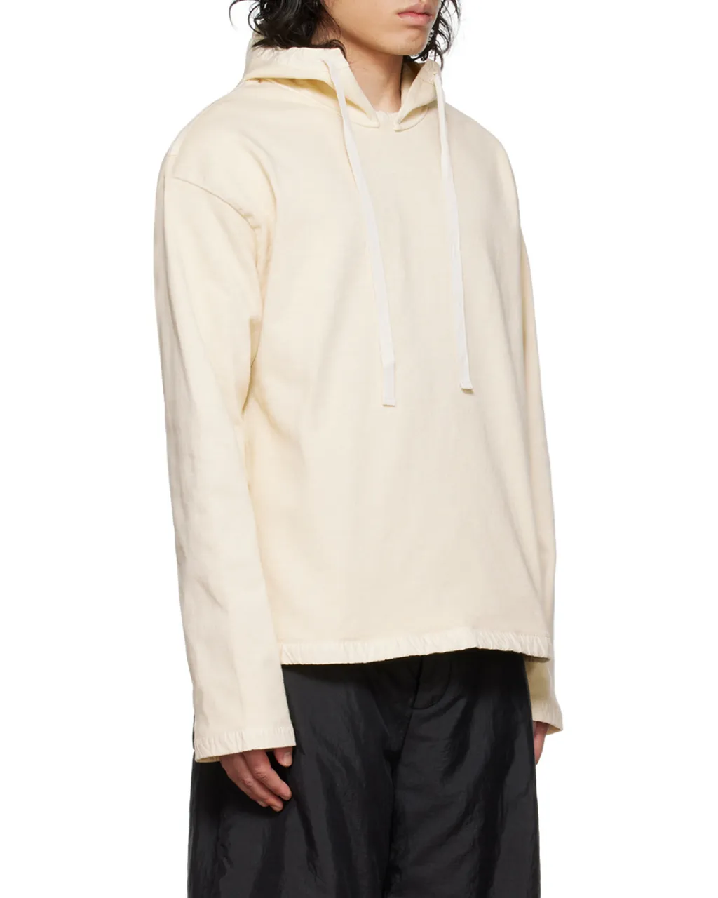 Logo-Patch Long-Sleeve Hoodie