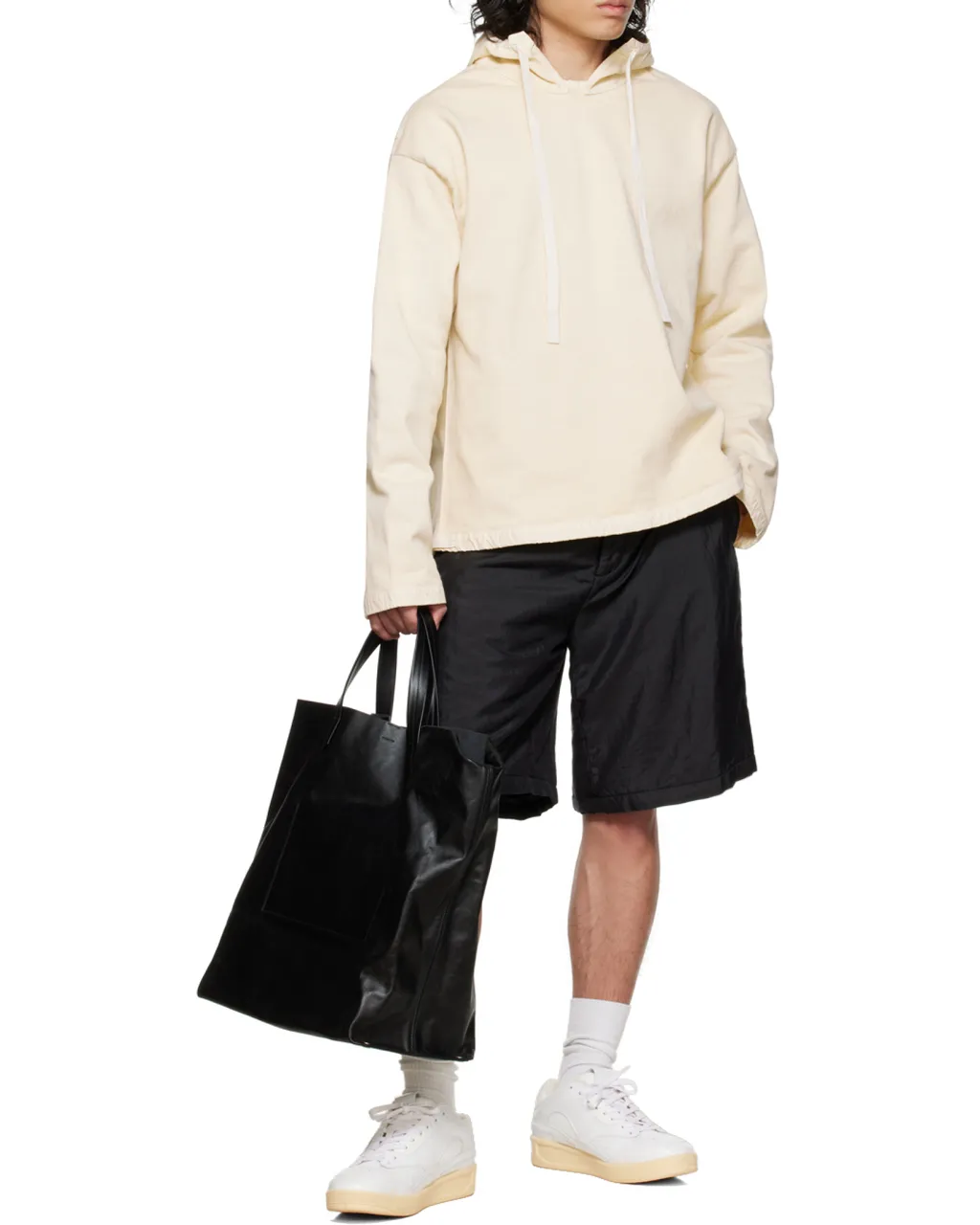 Logo-Patch Long-Sleeve Hoodie