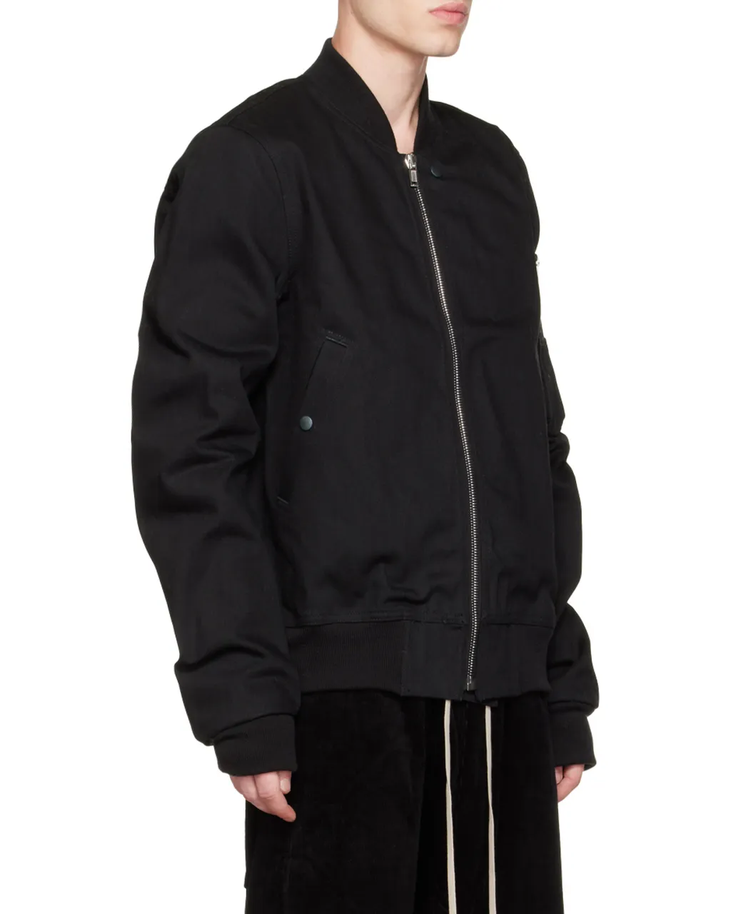 Logo Zipper Baseball Jacket