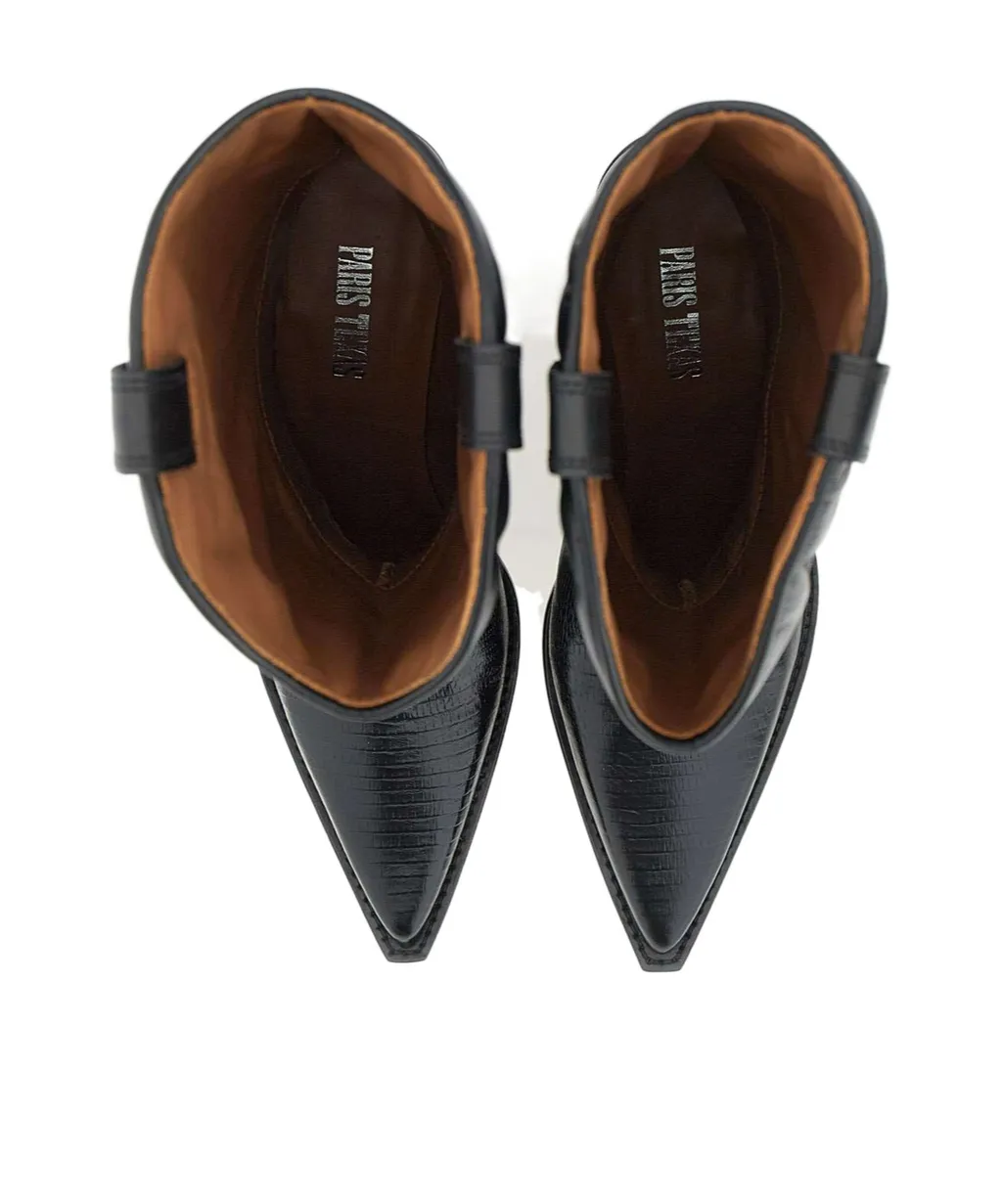 Rosario 60Mm Lizard-Effect Boots