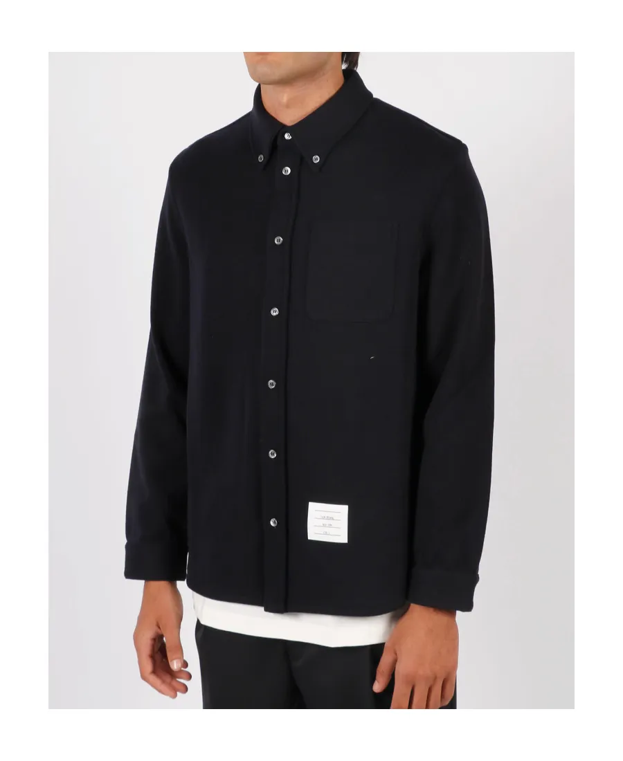 Long-Sleeve Wool Shirt