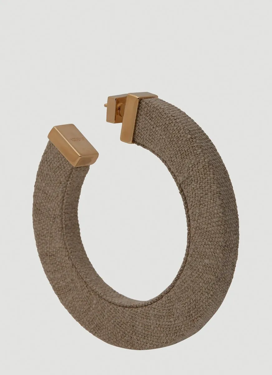 Large Fabric Hoop Earrings