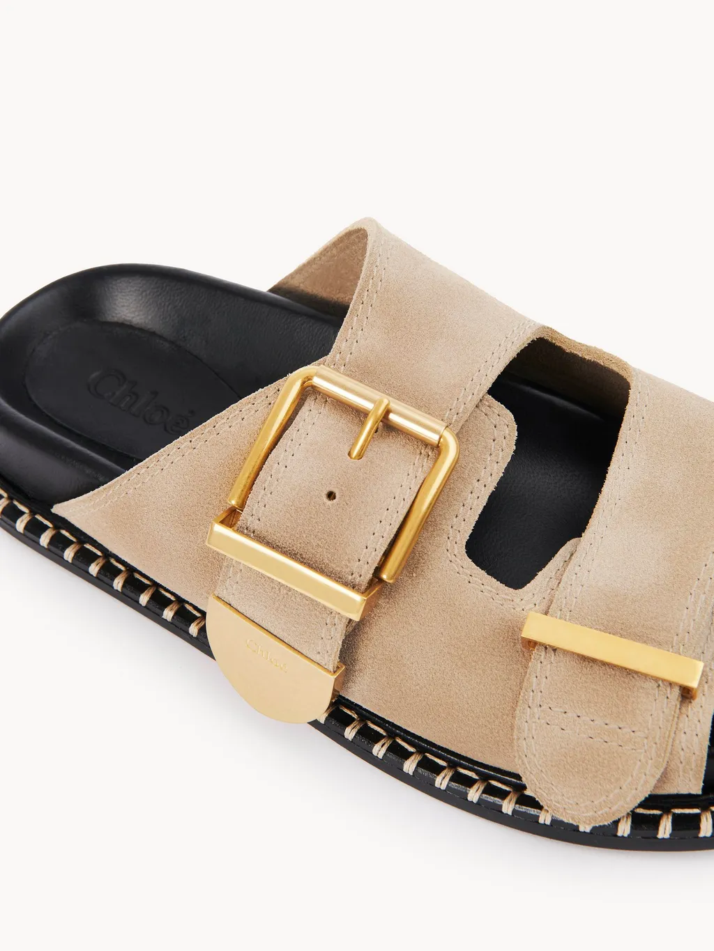 Chloé Buckle-Detailed Slip-On Sandals