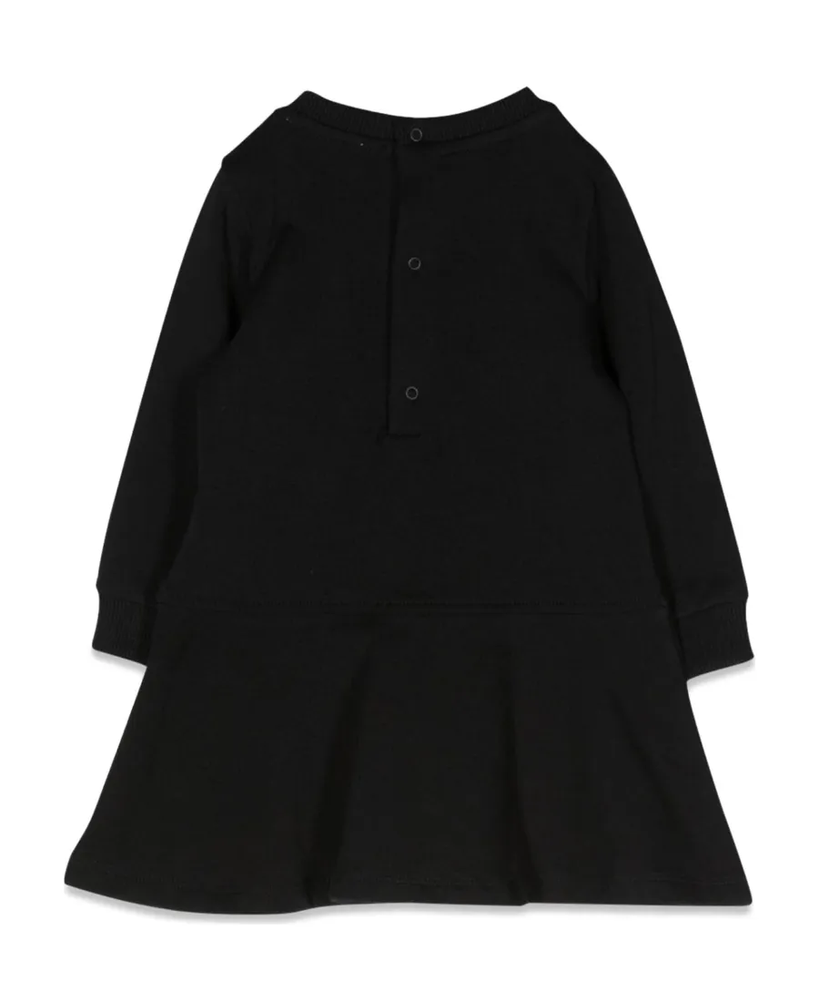 Embroidered Faux-Pockets Dress