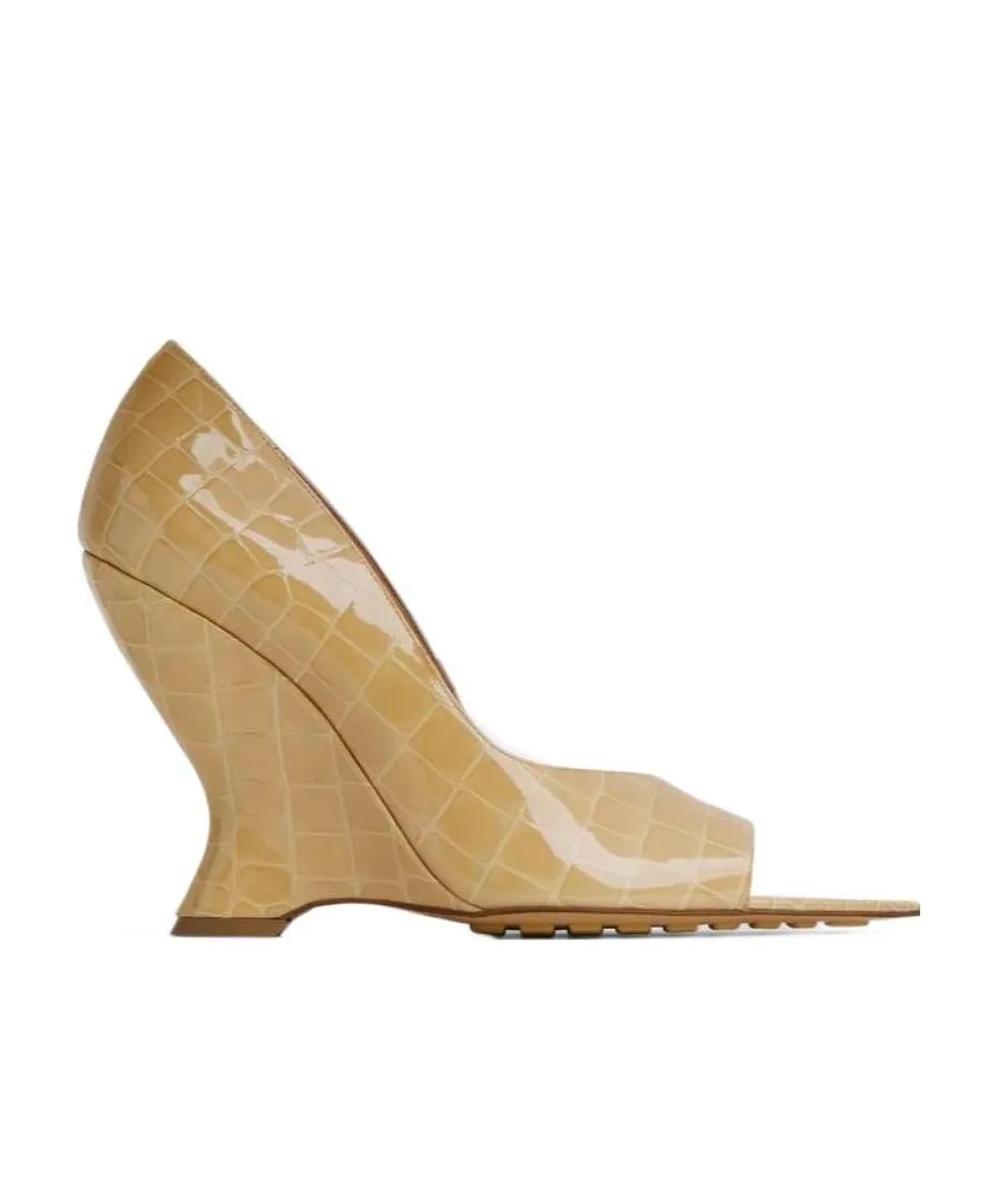 Logo Open-Toed Heels