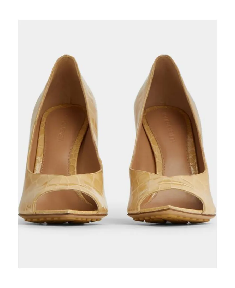 Logo Open-Toed Heels