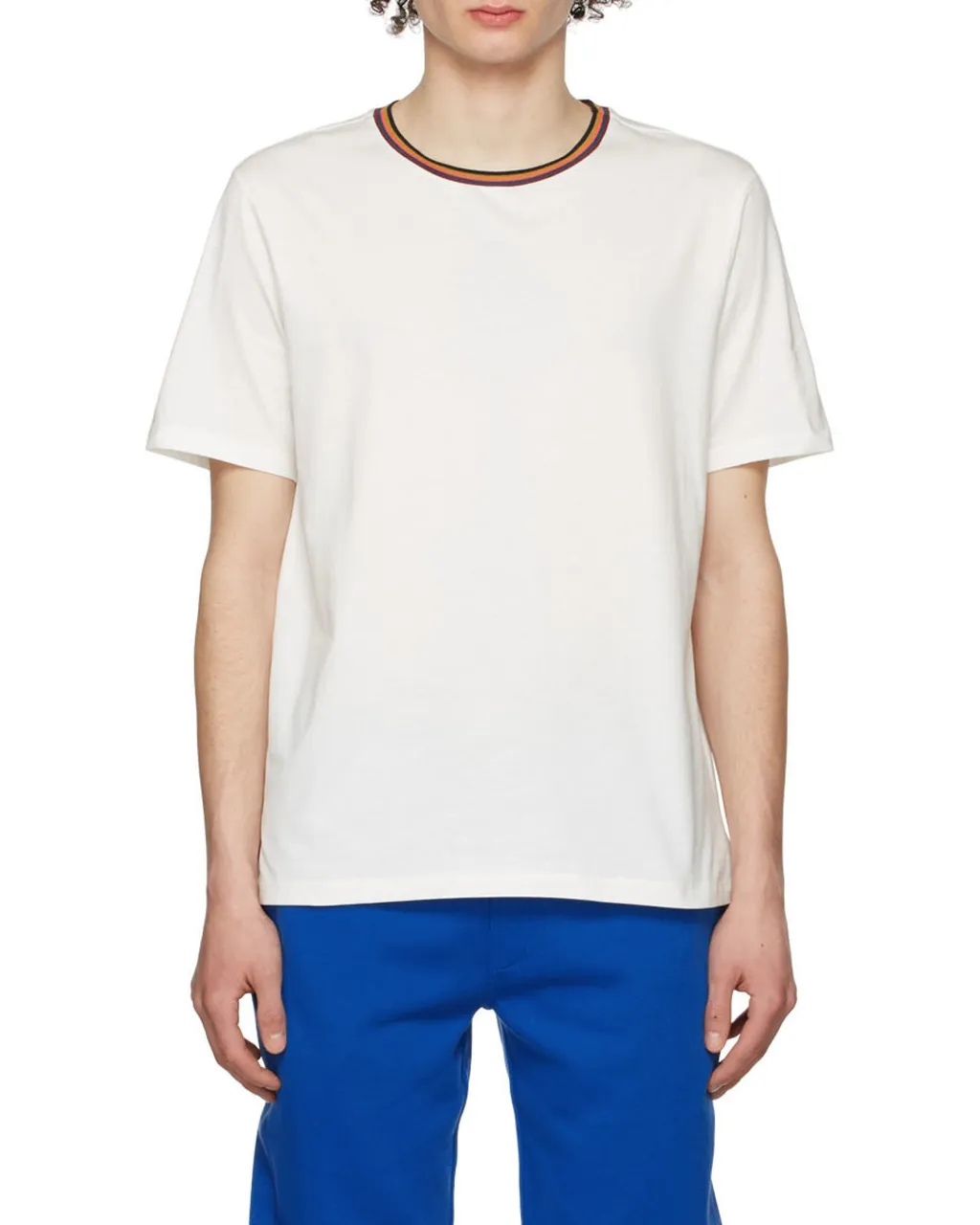 Paul Smith Artist Stripe Collar T-Shirt