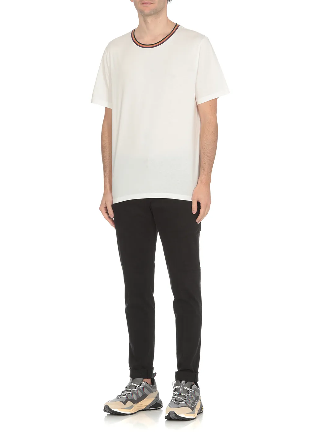 Paul Smith Artist Stripe Collar T-Shirt