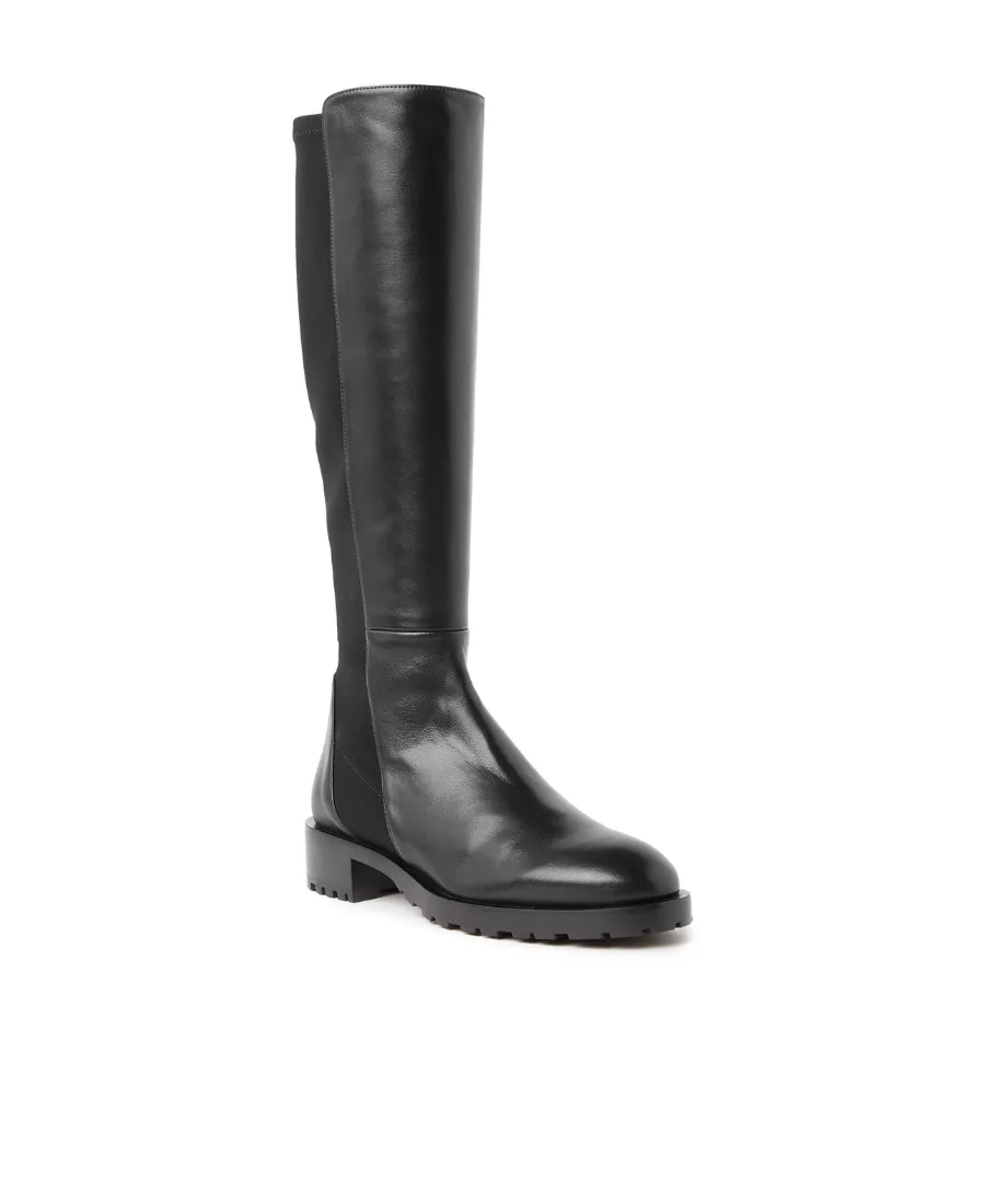 Panelled Knee-Length Boots