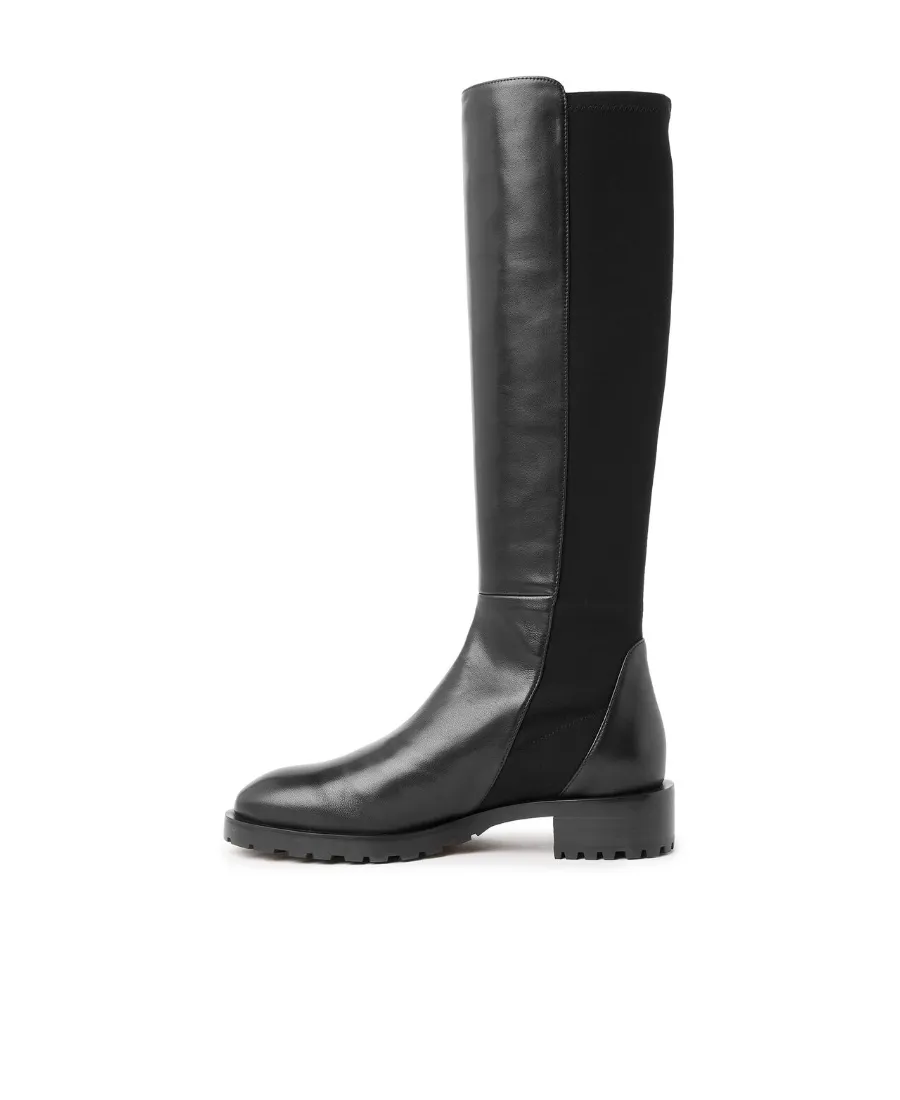 Panelled Knee-Length Boots