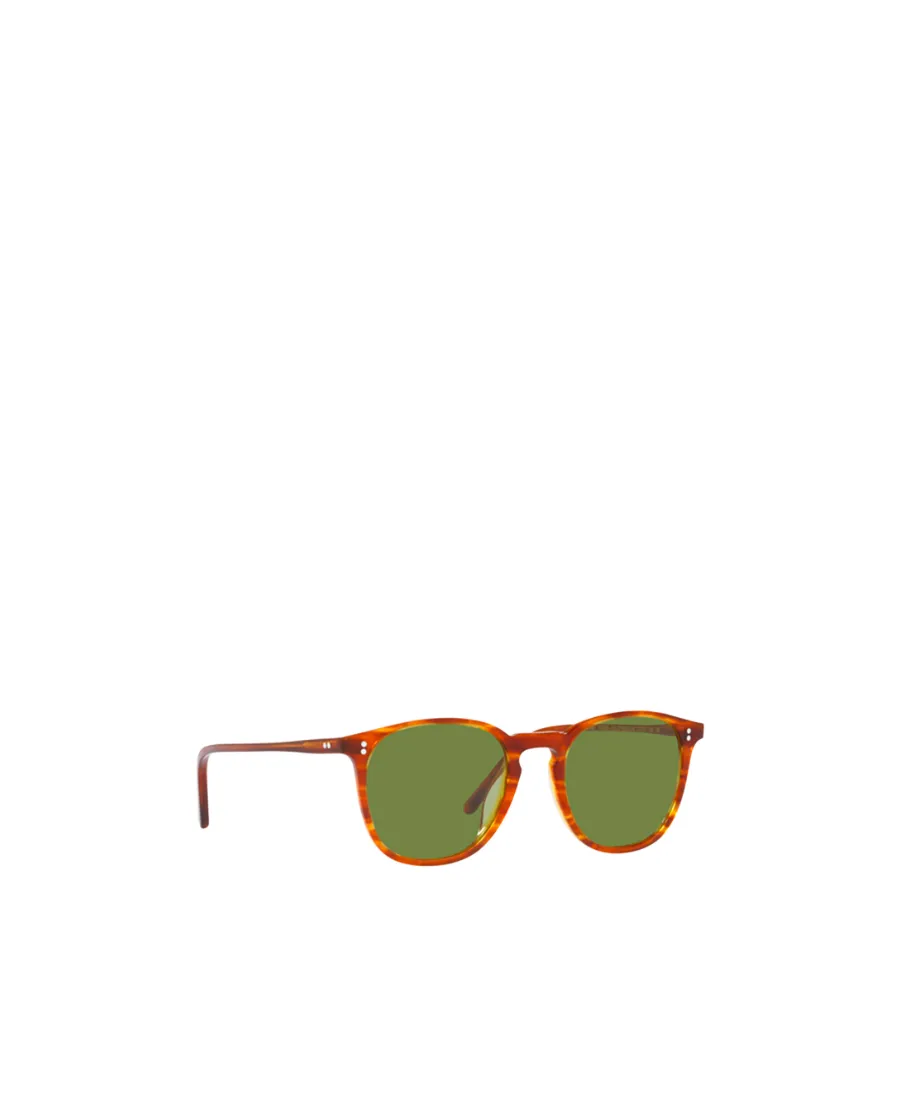 Tortoiseshell-Effect Round-Frame Sunglasses