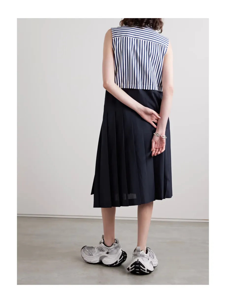 Striped Asymmetrical Dress