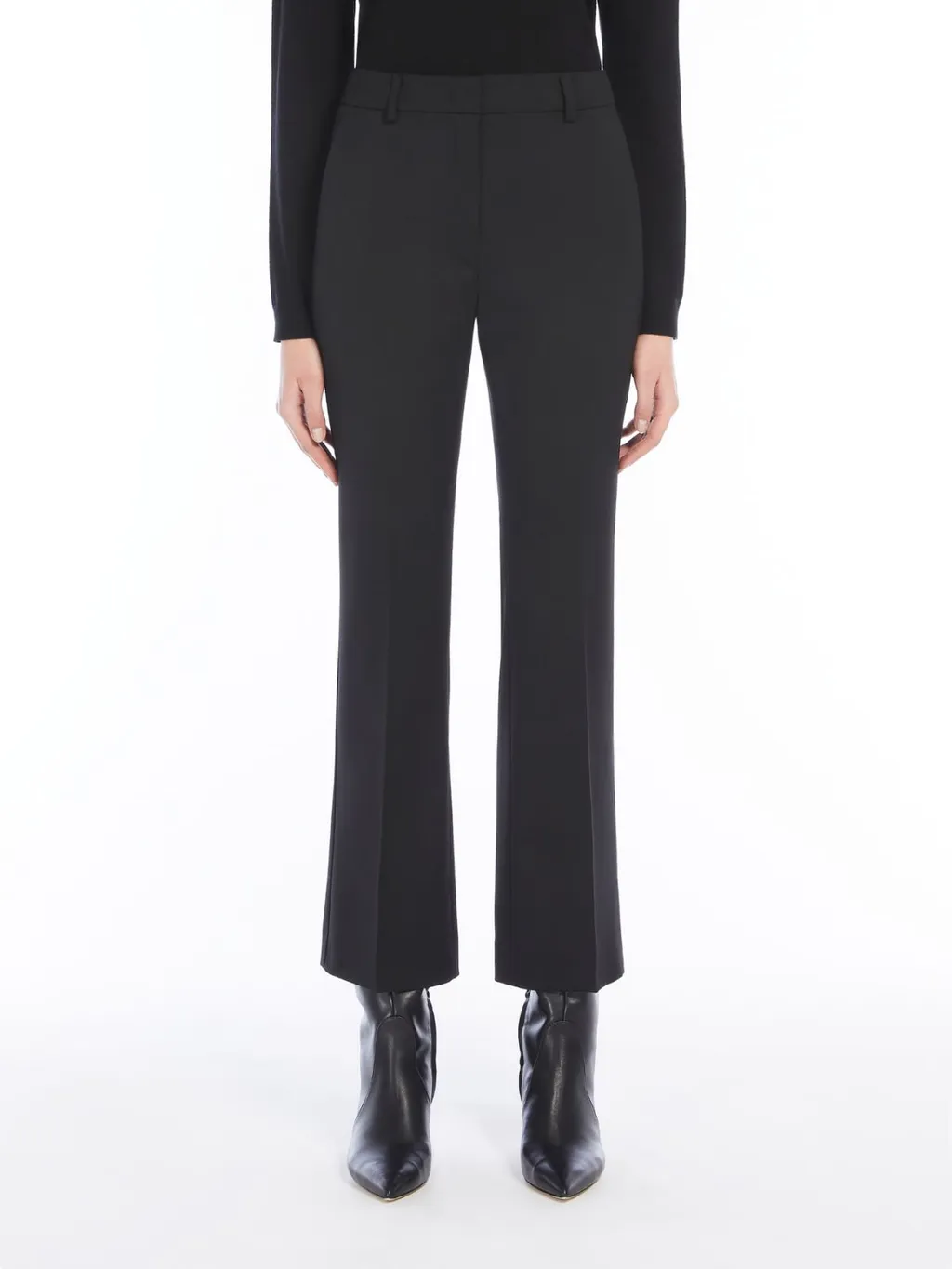 Straight Wool Trousers