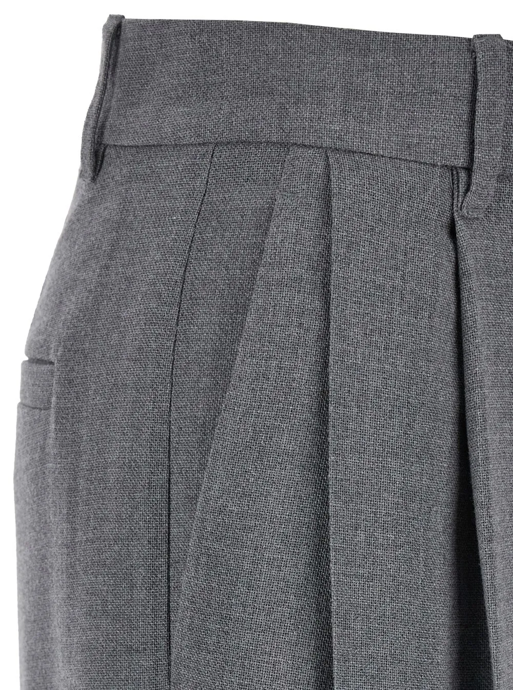 Brunello Cucinelli High-Waist Pleated Trousers