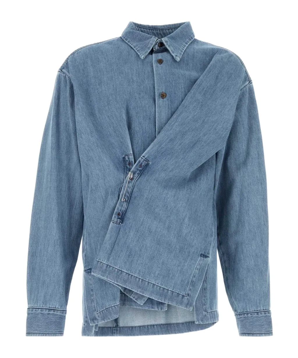 Dries Van Noten Asymmetric Denim Shirt