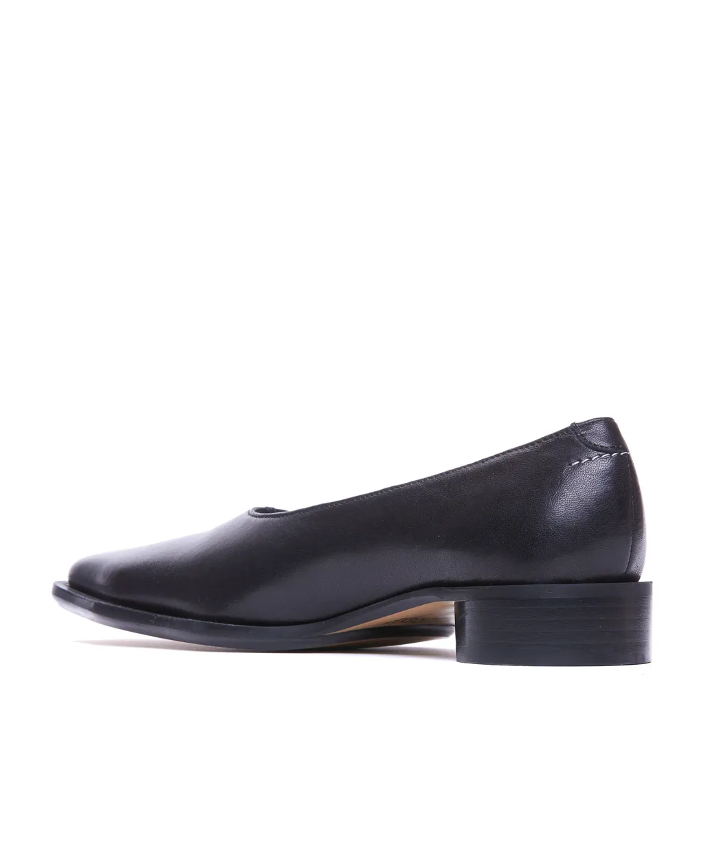 Mm6 Maison Margiela Square Toe Slip-On Ballerinas