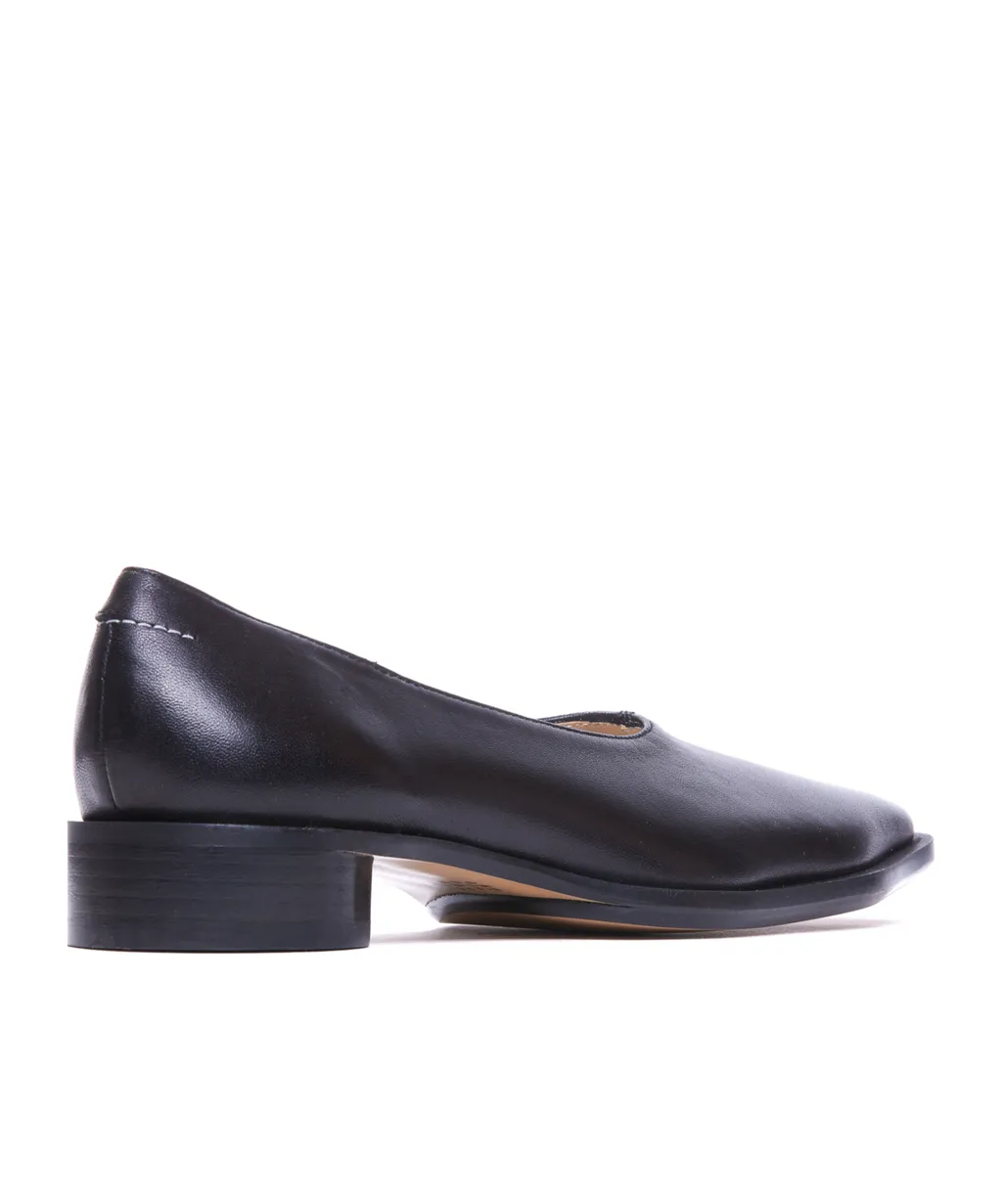 Mm6 Maison Margiela Square Toe Slip-On Ballerinas