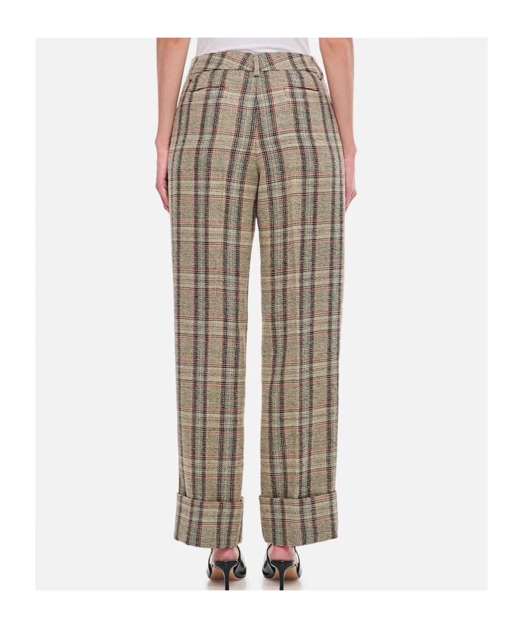 Check Casual Pants