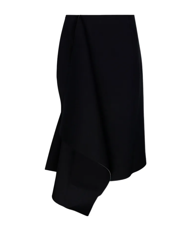 Dries Van Noten Hurve Asymmetric Midi Skirt