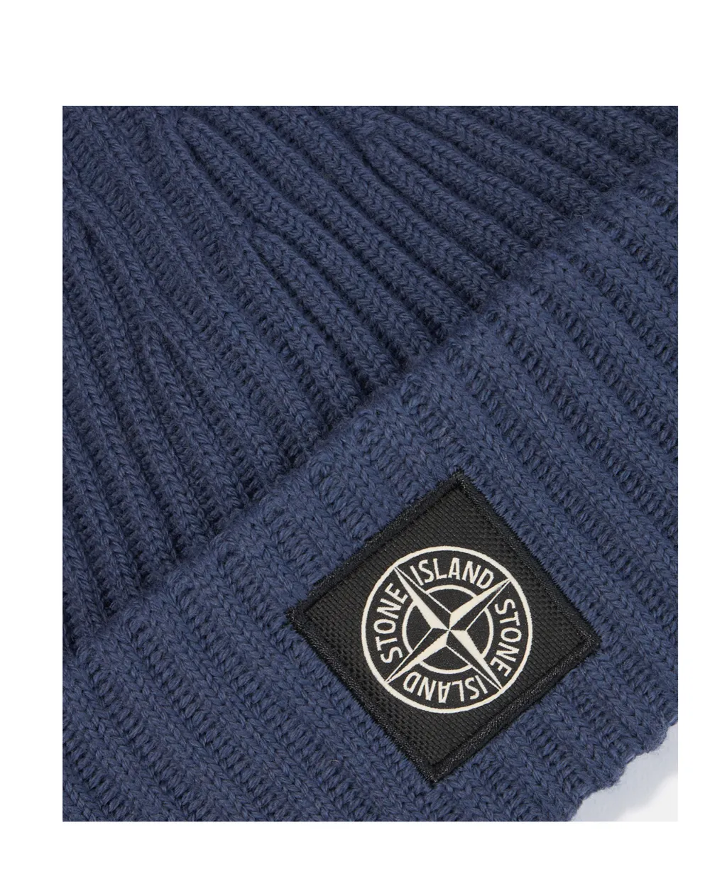 Stone Island Compass Patch Knitted Beanie