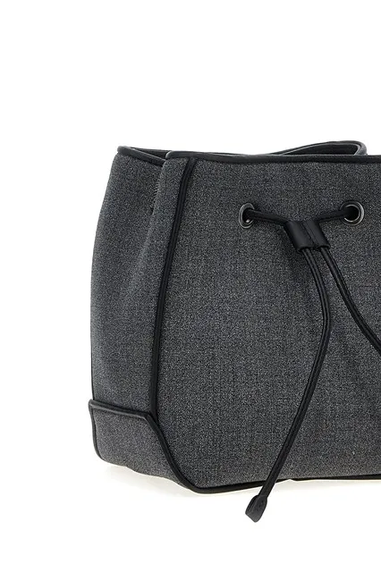 Brunello Cucinelli Monile Drawstring Bucket Bag