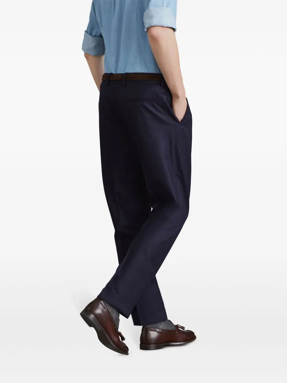 Cotton Tapered Trousers