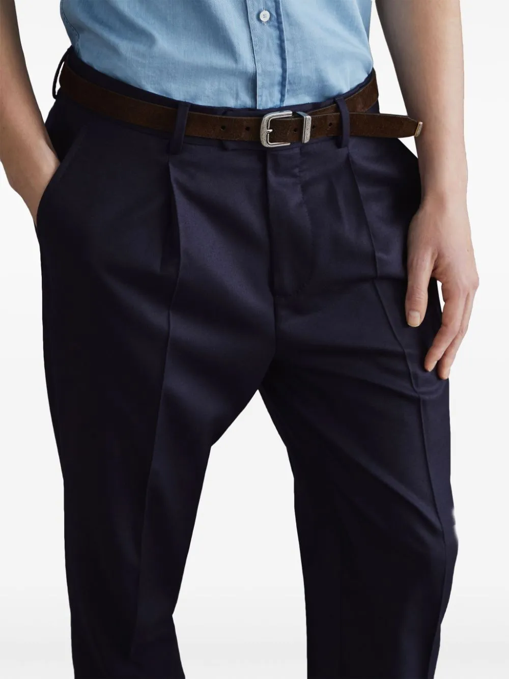 Cotton Tapered Trousers