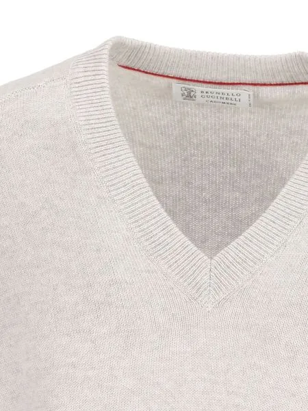 Brunello Cucinelli V-Neck Knitted Jumper