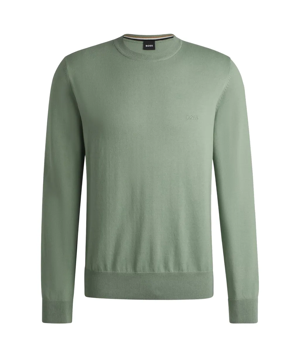 Embroidered-Logo Cotton Jumper