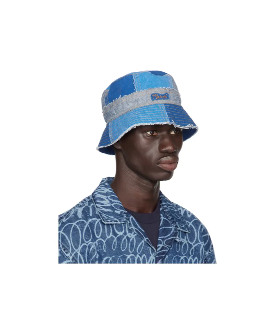 Patchwork Denim Bucket Hat