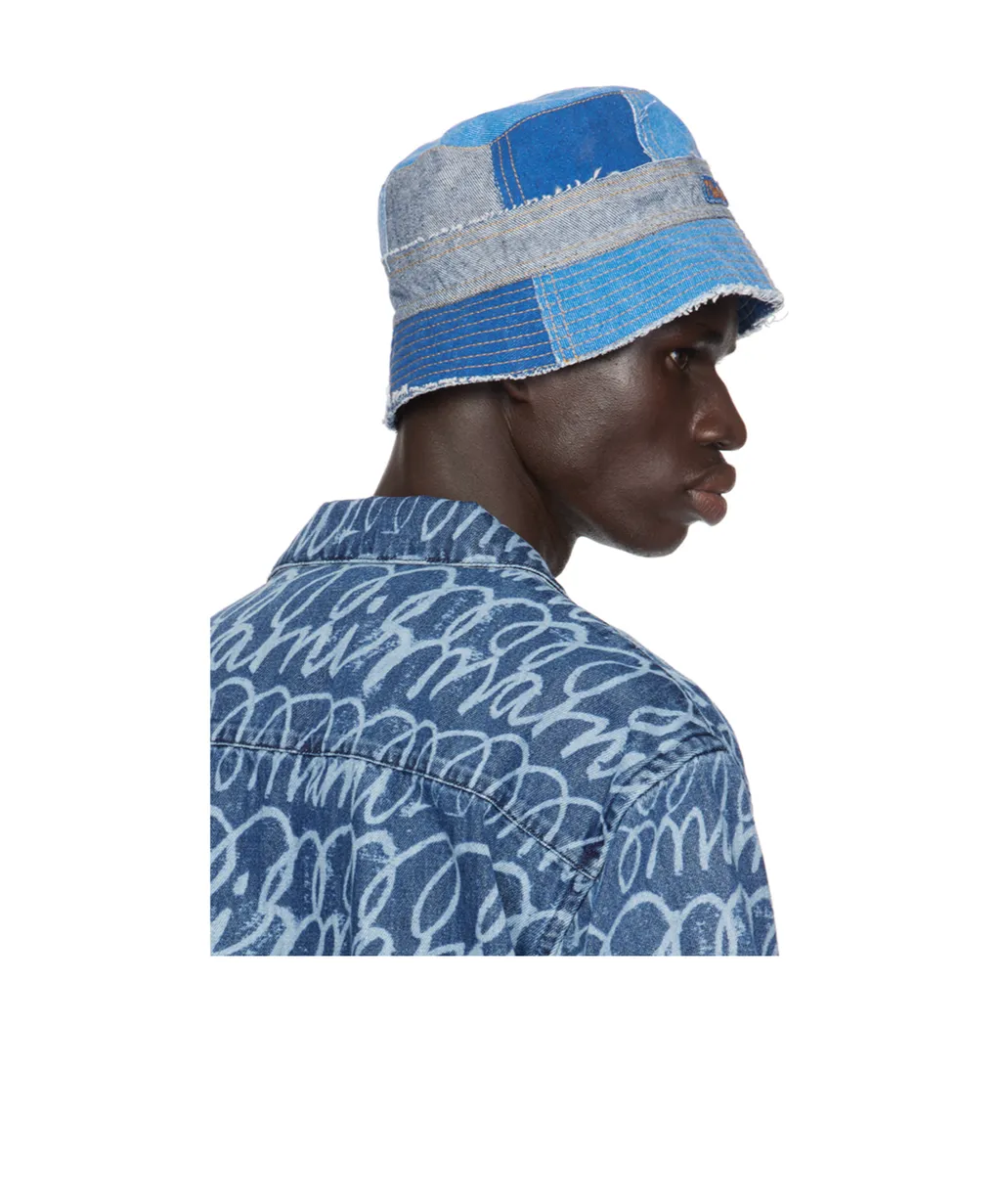 Patchwork Denim Bucket Hat