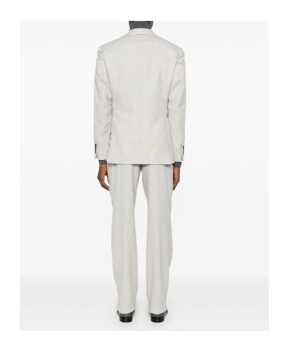 Logo-Brooch Suit