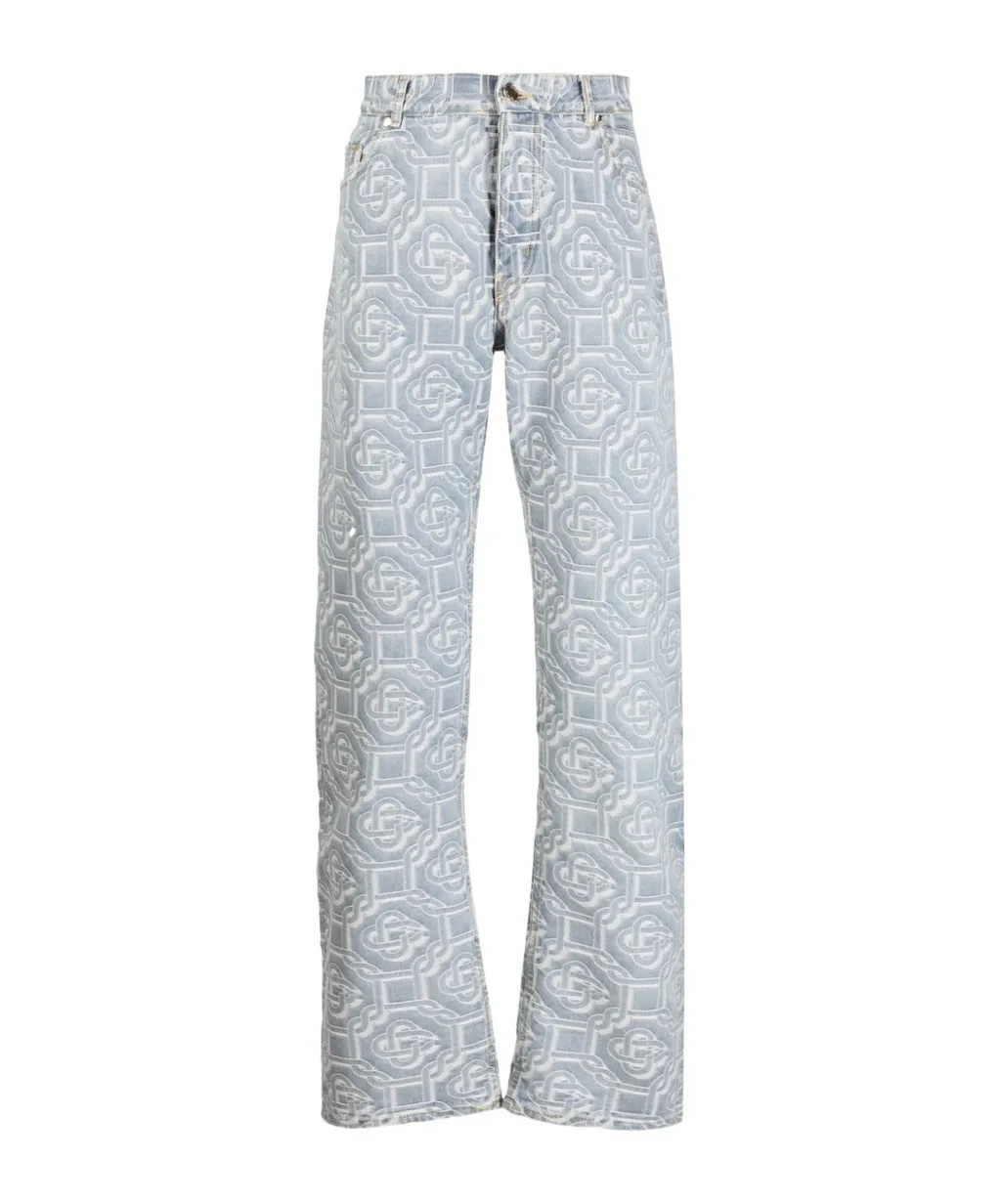 Casablanca Bleached Monogram Jeans