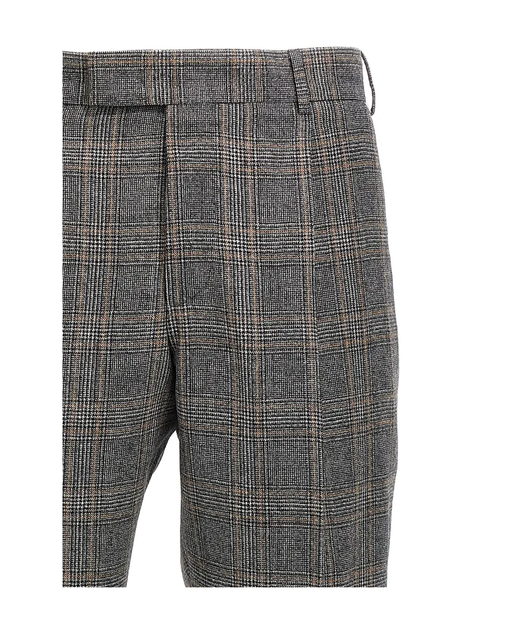 Checked Casual Pants