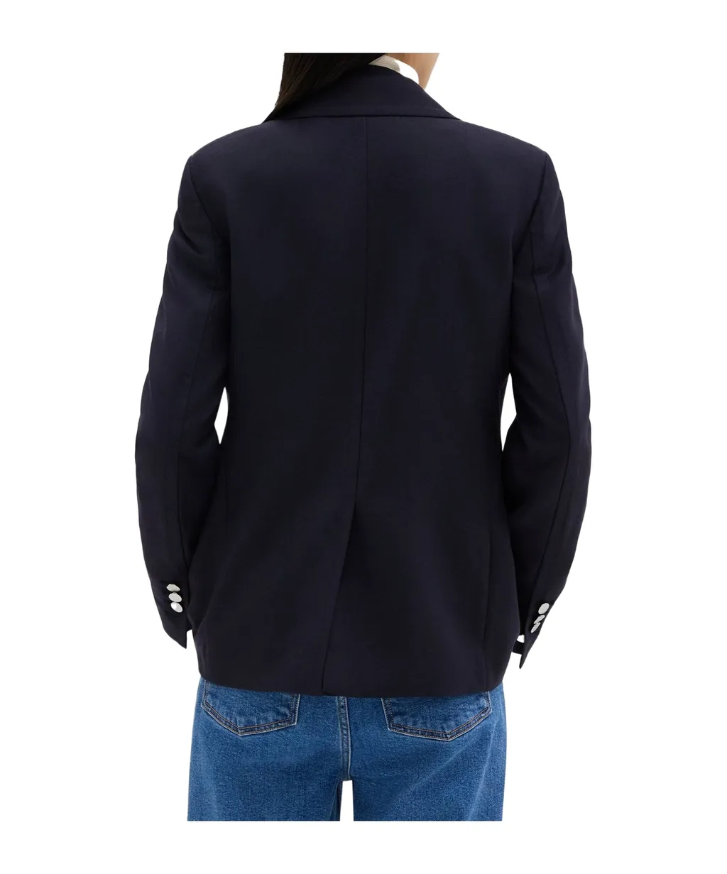 Theory Sleek Flannel Tailored Blazer